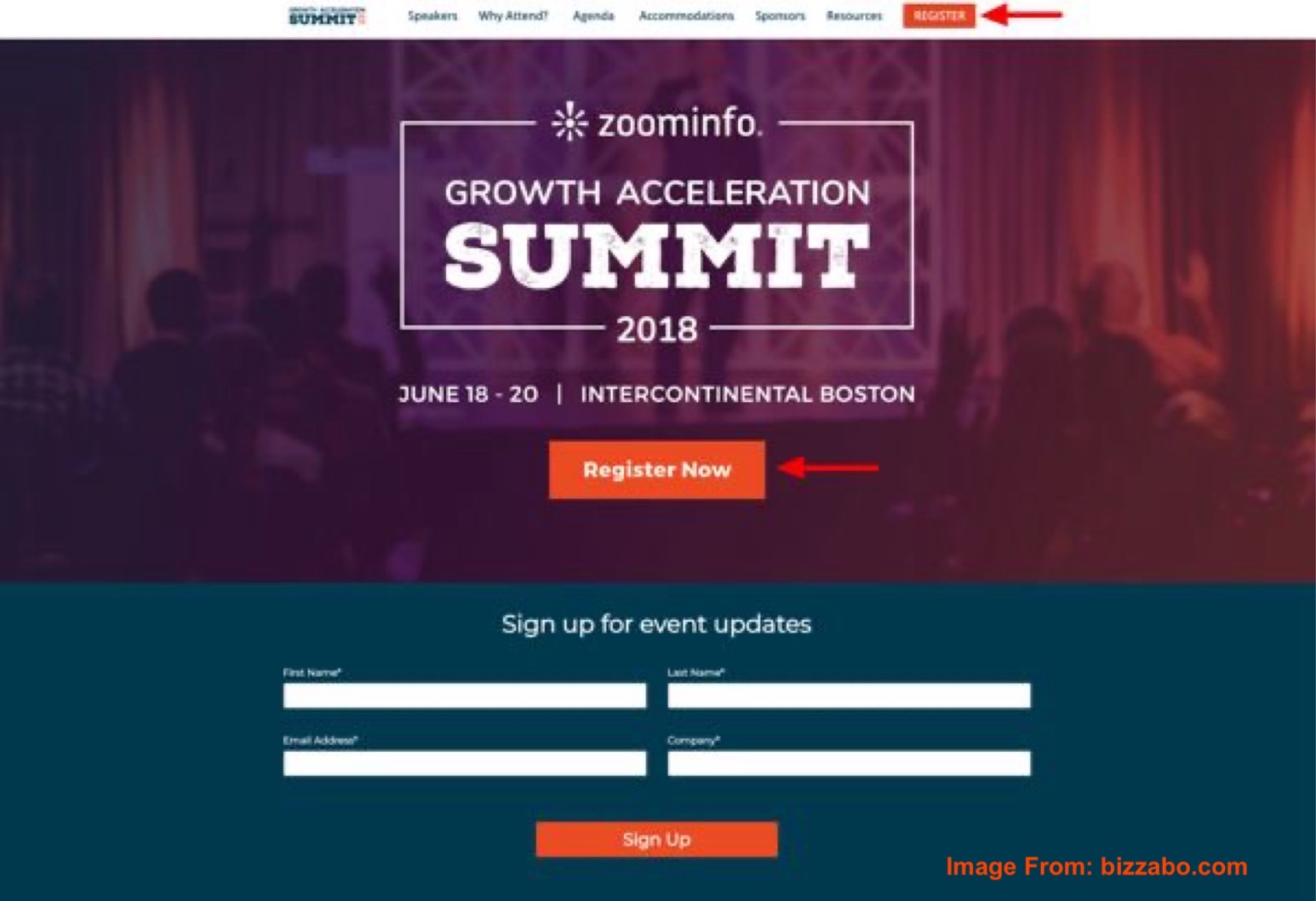 Event Registration Landing Page